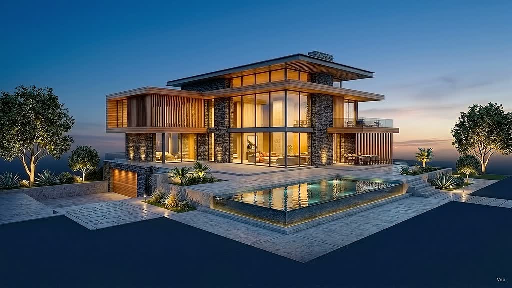 A luxury villa modeled and built by Forma